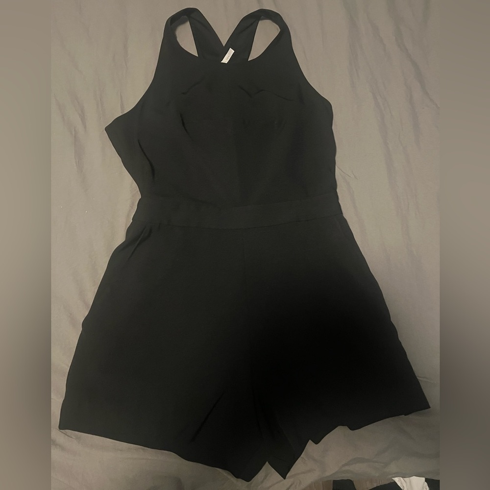 Black short jumpsuit